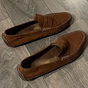 Men’s Cole Haan Grand OS Suede Driving Loafers — gently worn